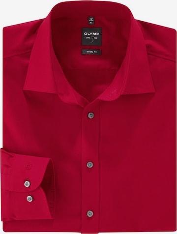 OLYMP Slim fit Business Shirt 'Level 5' in Red