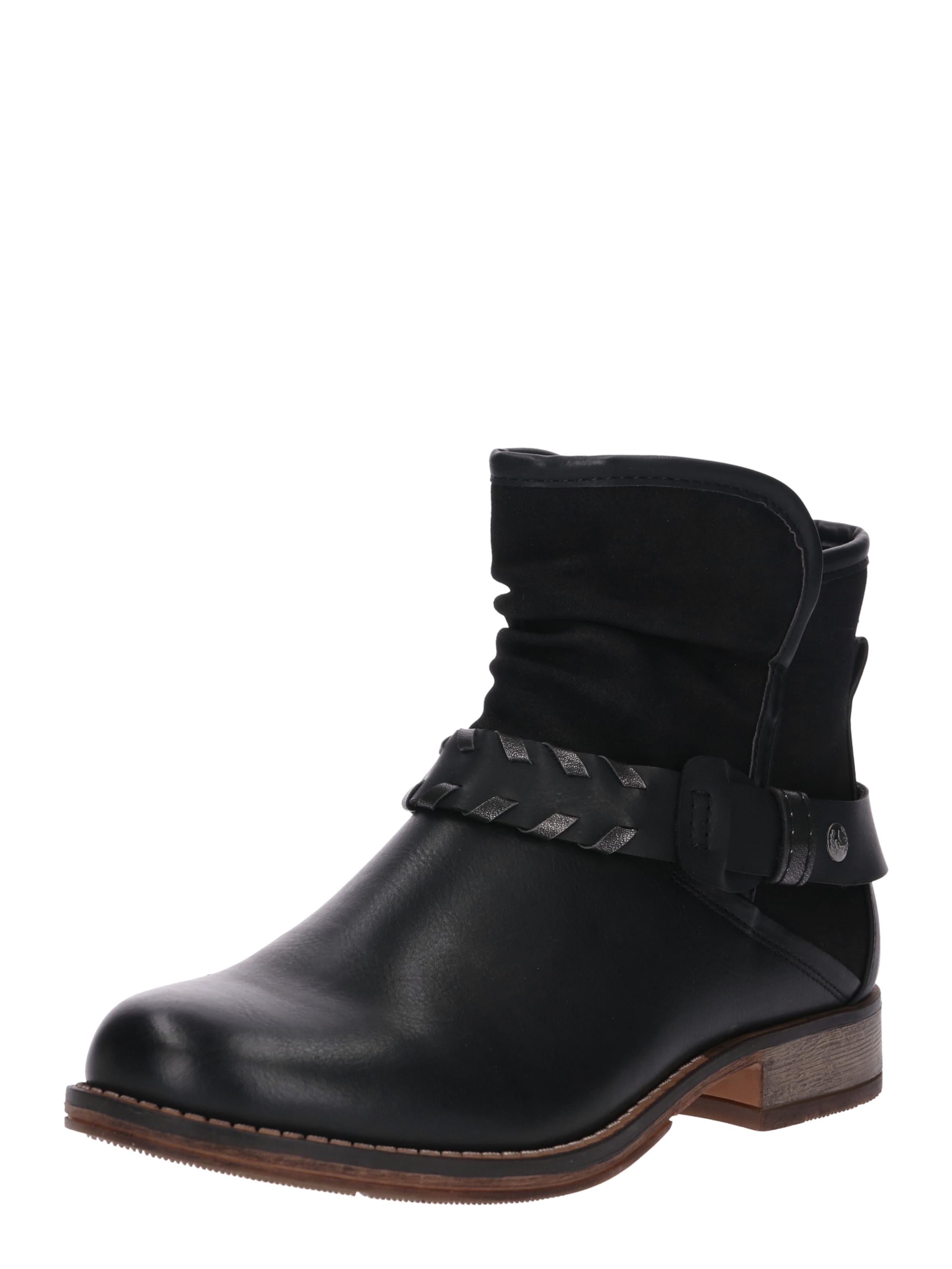 RIEKER - Enkellaarsjes in de kleur Zwart