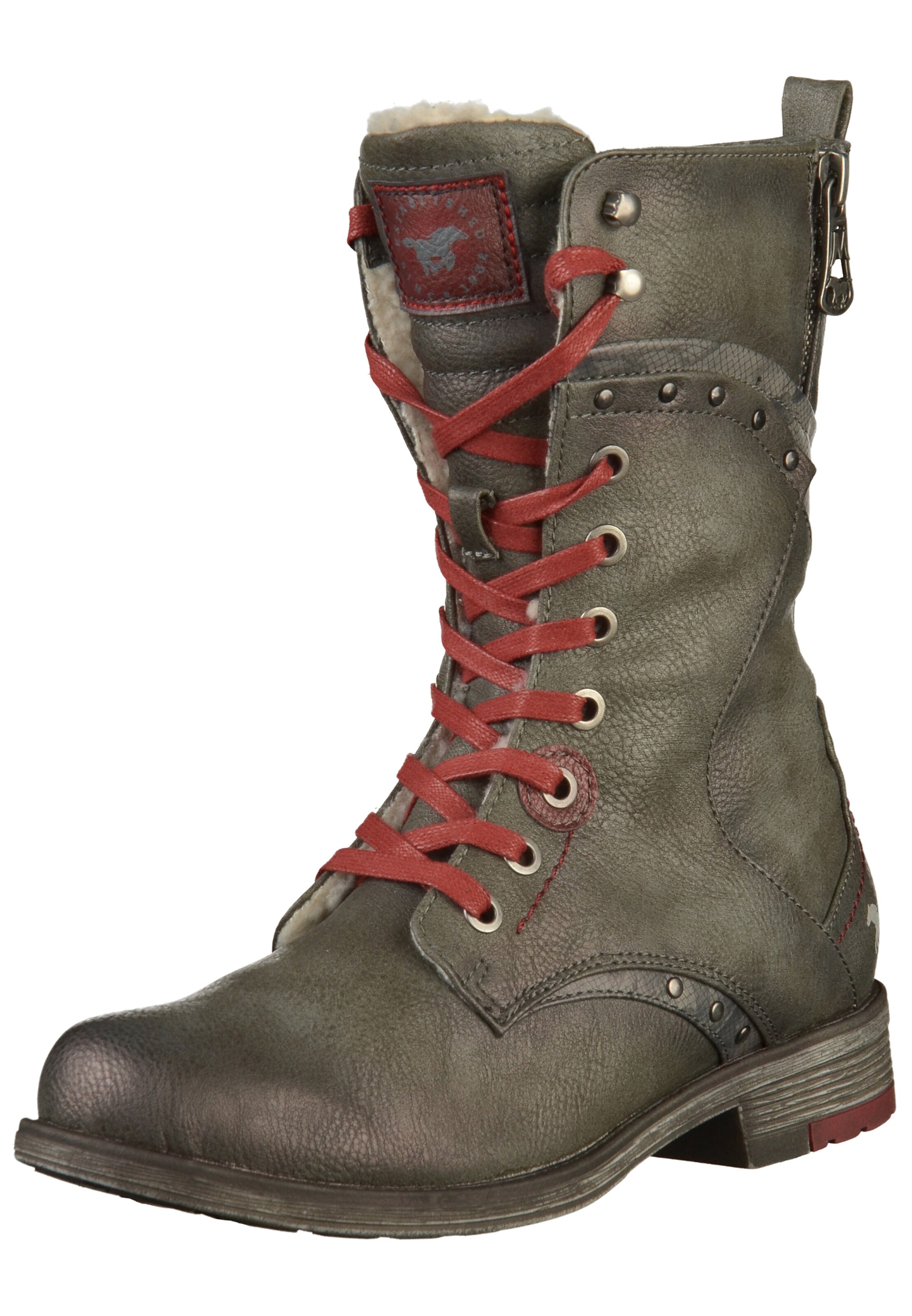 MUSTANG - Veterlaarzen in de kleur Kaki