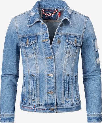 NAVAHOO Between-season jacket 'Pamuyaa' in Blue: front