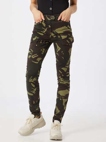 Coupe slim Pantalon 'Blossite' G-Star RAW en vert : devant