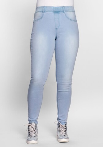 SHEEGO Slimfit Jeggings in Blau: predná strana