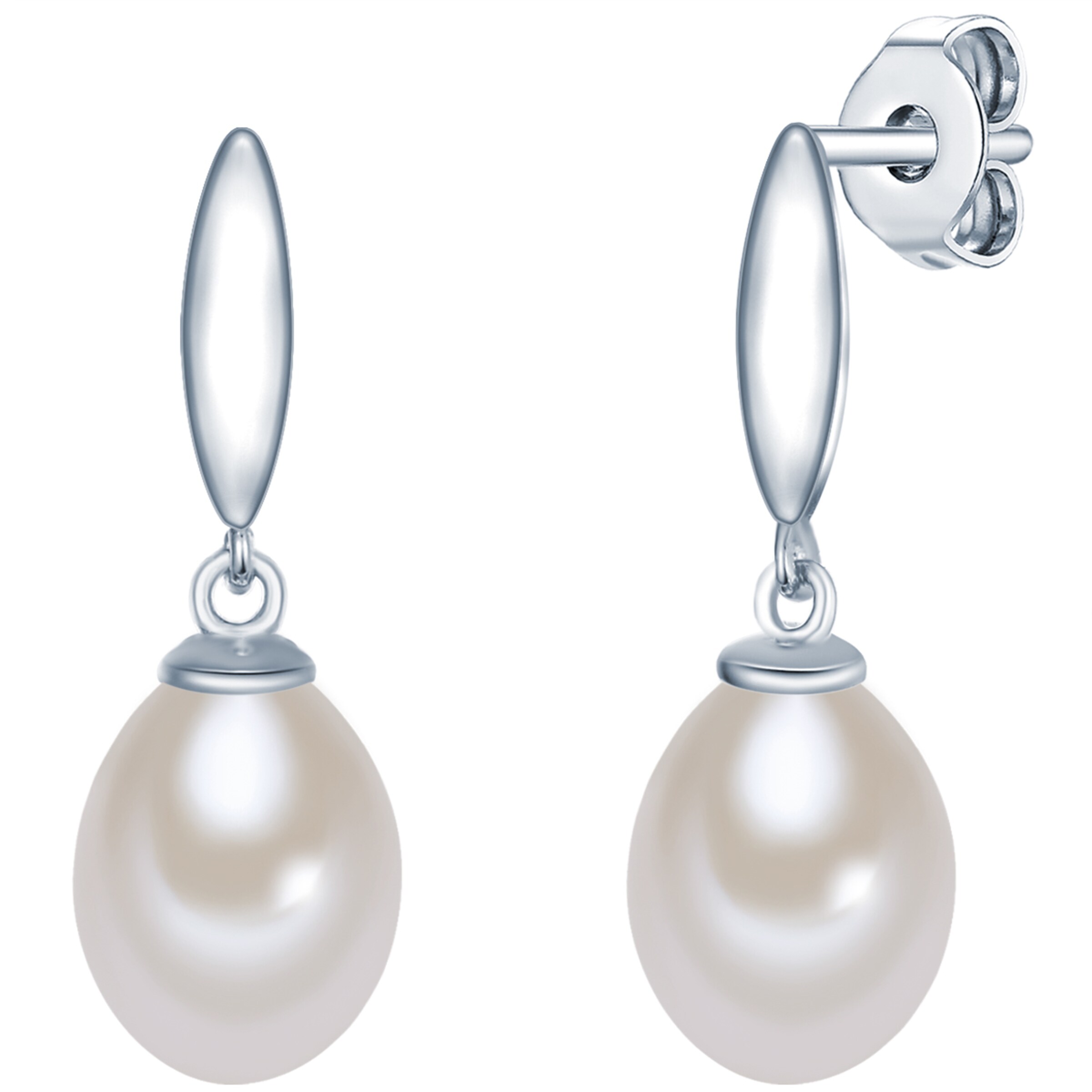 Valero Pearls Ohrringe in Silber: Vorderseite