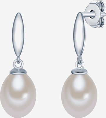 Valero Pearls Earrings in Silver: front