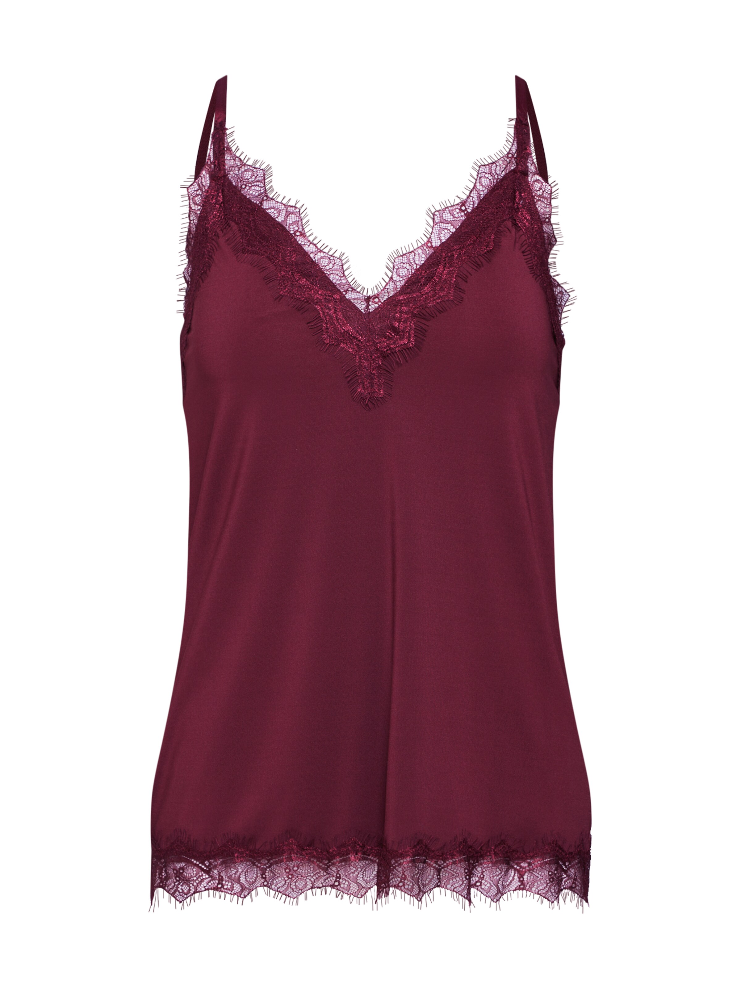 rosemunde - Top in de kleur Wijnrood