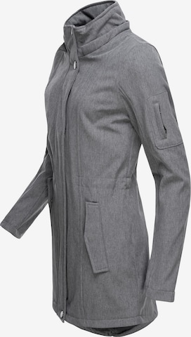 Manteau fonctionnel 'L62097' Peak Time en gris