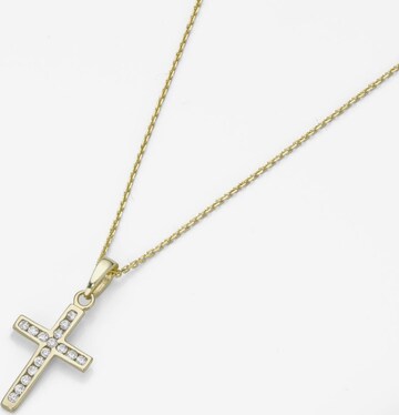 FIRETTI Necklace 'Kreuz' in Gold: front