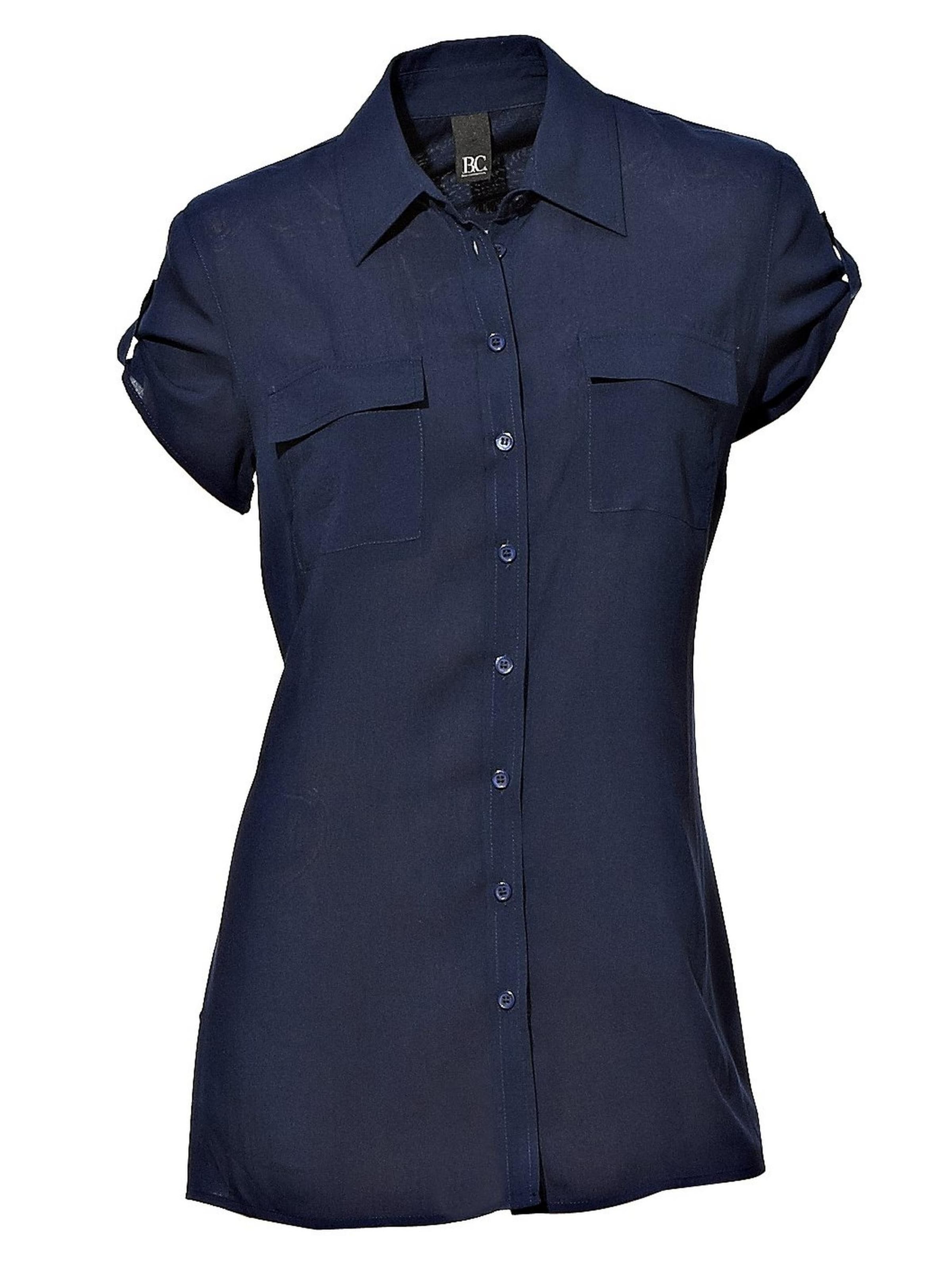 Camicia da donna di heine in blu: frontale