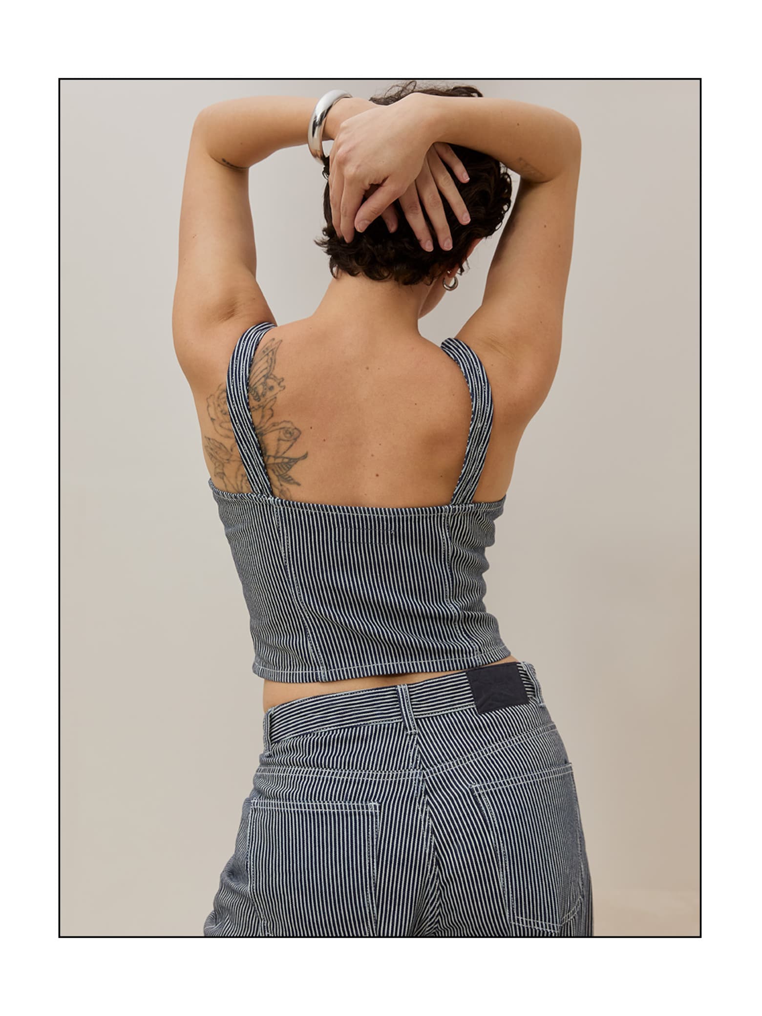 Anna F. - Striped Denim Set