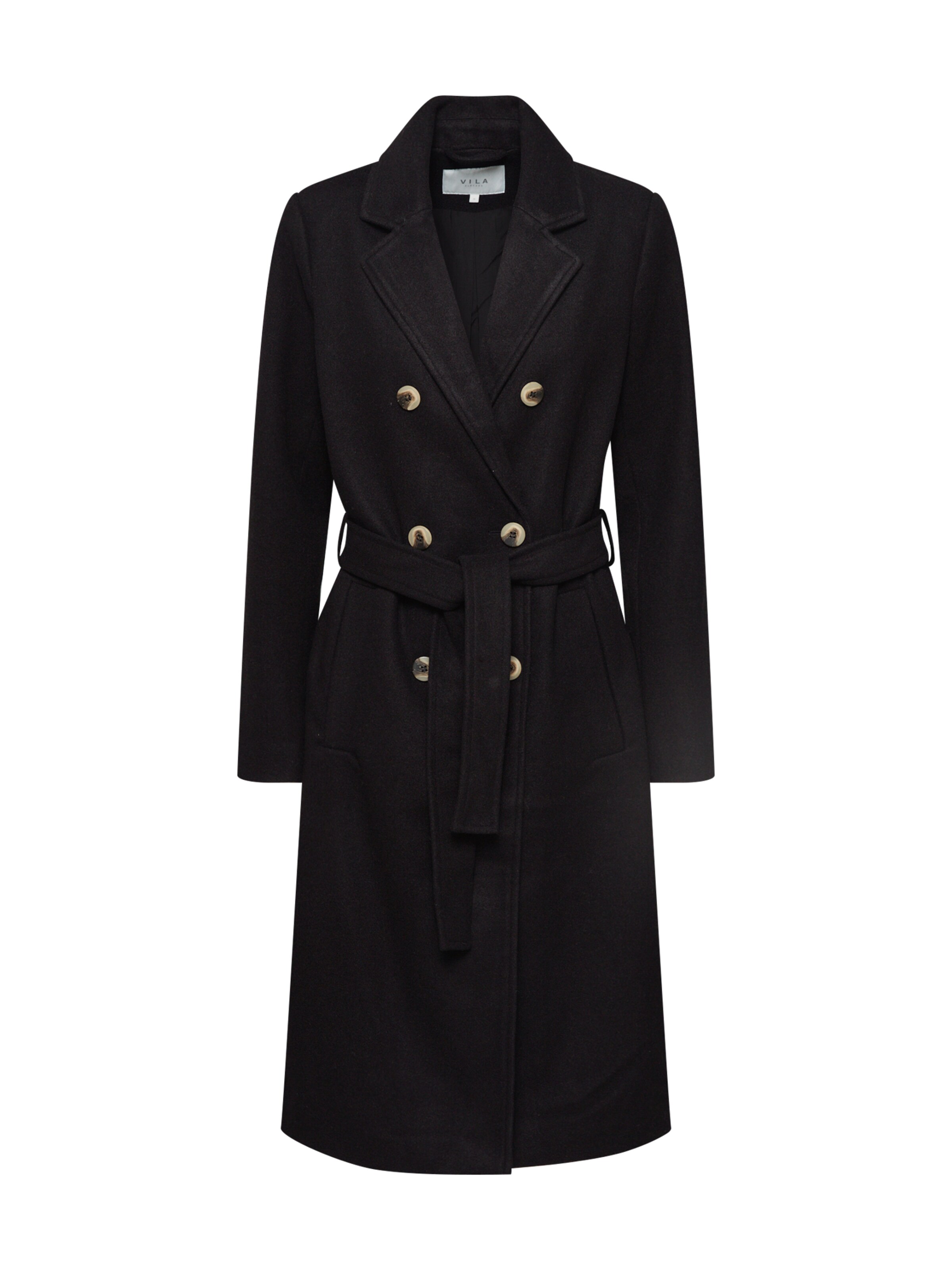 VILA - Tussenmantel 'BLAIR' in de kleur Zwart