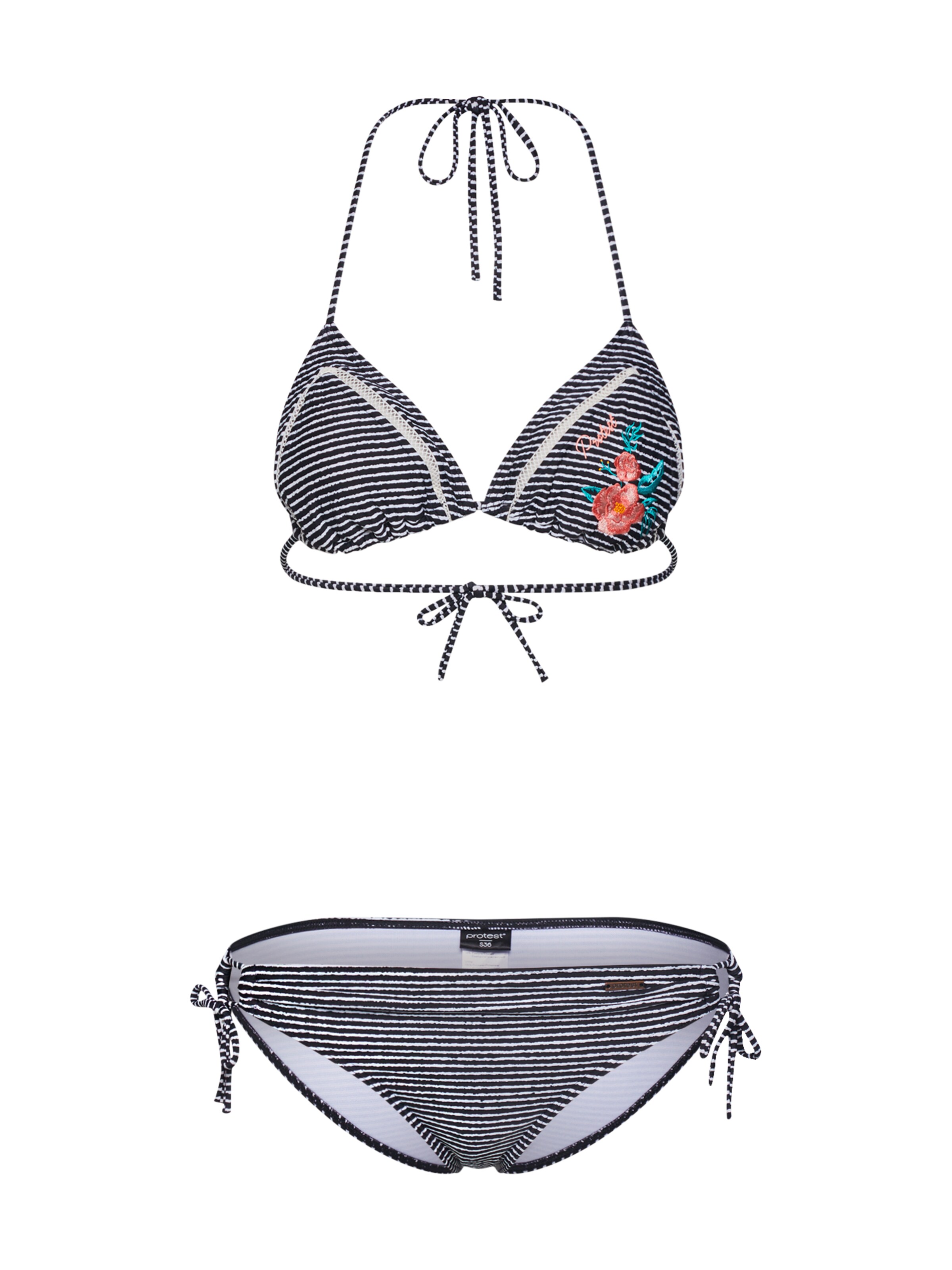 PROTEST - Bikinitop 'FLAGG' in schwarz