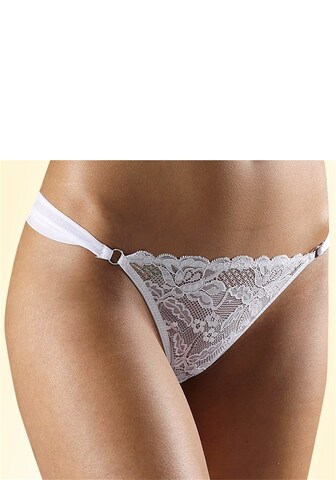 NUANCE Thong in White: front