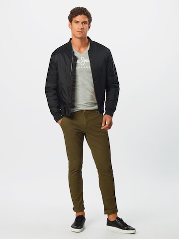 BLEND Slimfit Hose 'Natan' in Grün