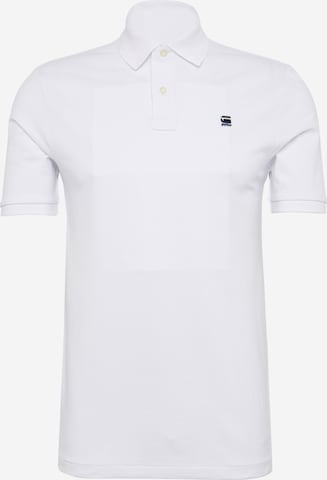 G-Star RAW Poloshirt 'Dunda' in Weiß: predná strana