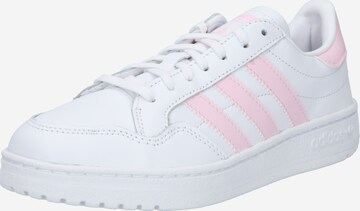 ADIDAS ORIGINALS - Sapatilhas baixas 'Team Court' em branco: frente