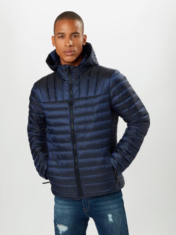 Superdry Regular fit Winterjas in Blauw: voorkant