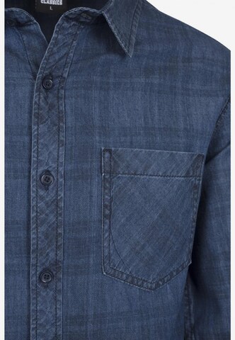 Urban Classics Regular fit Overhemd in Blauw