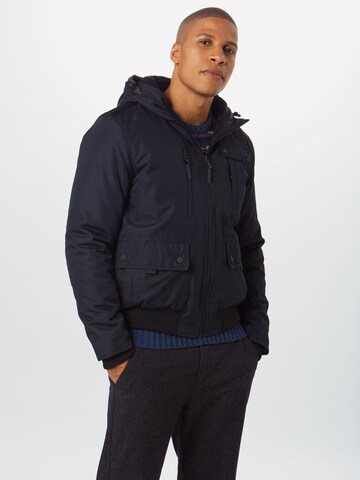 BRAVE SOUL Between-Season Jacket 'Tobyi' in Blue: front