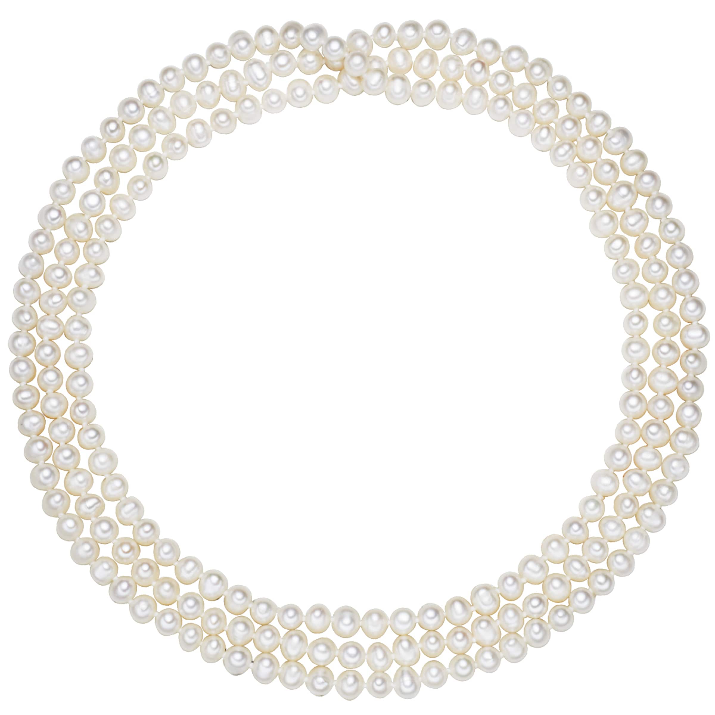 Valero Pearls - Cadena en blanco: frente