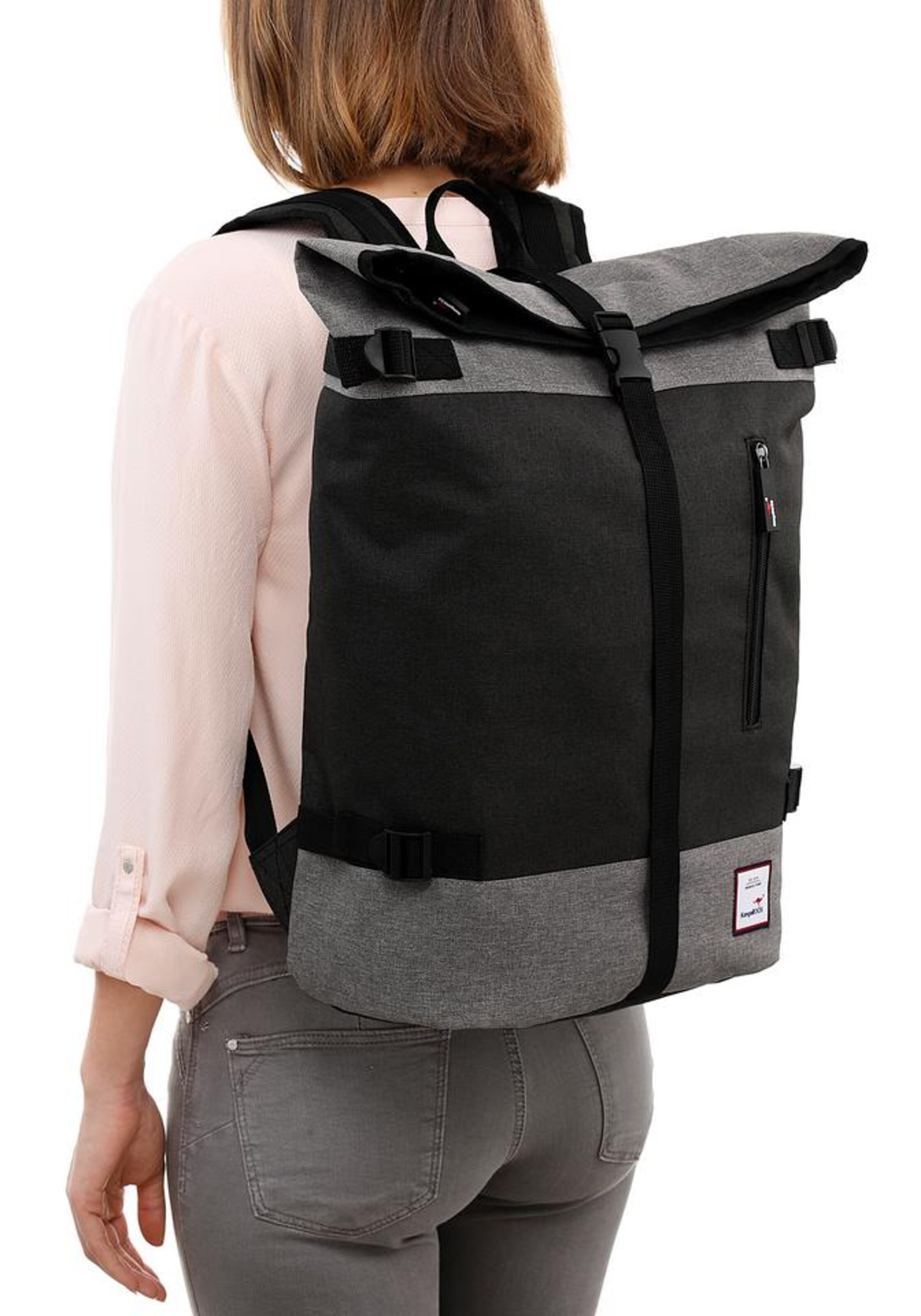 KangaROOS Cityrucksack in Schwarz: Vorderseite