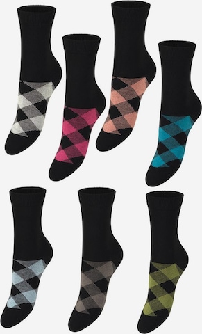 Chaussettes H.I.S en noir : devant