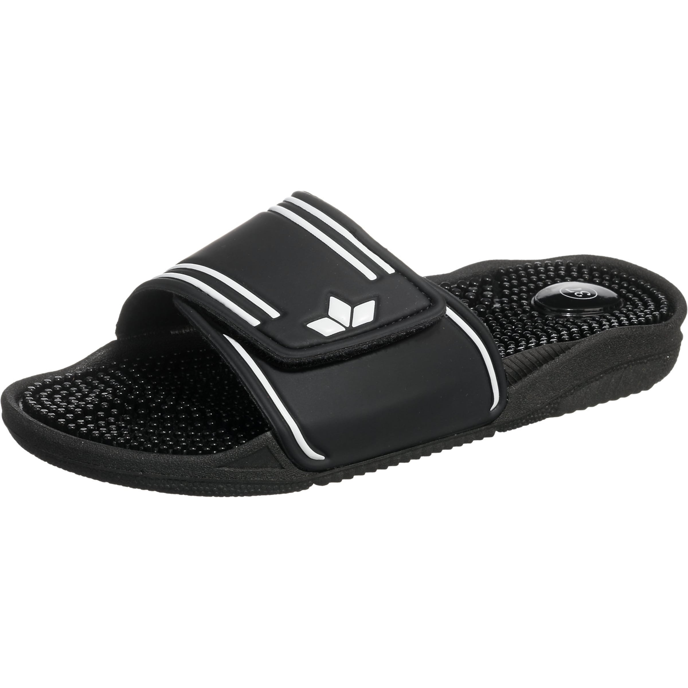 LICO Pantolette in Schwarz: Vorderseite