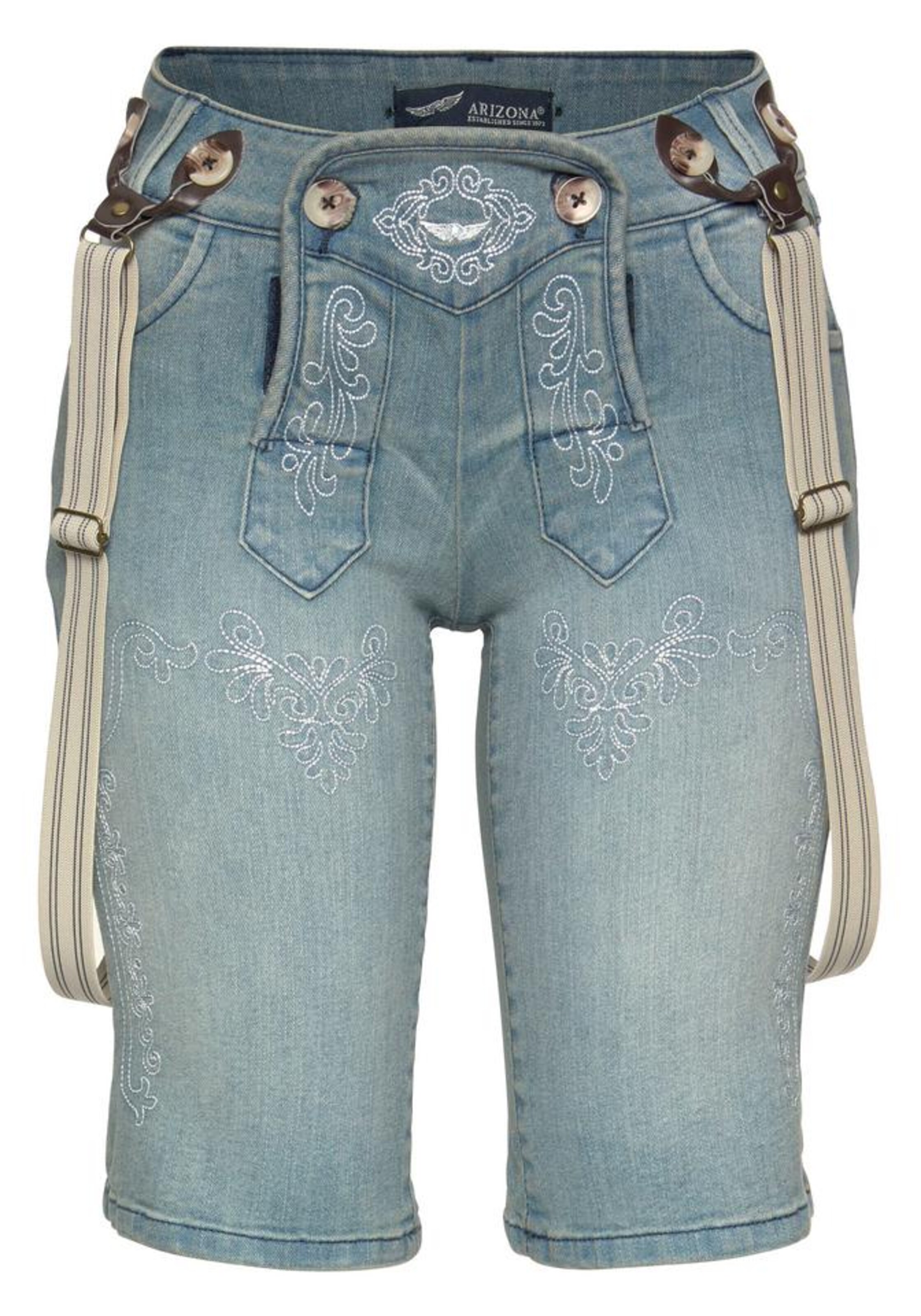 ARIZONA - Jeansbermudas im 'Bavaria Look' in blue denim