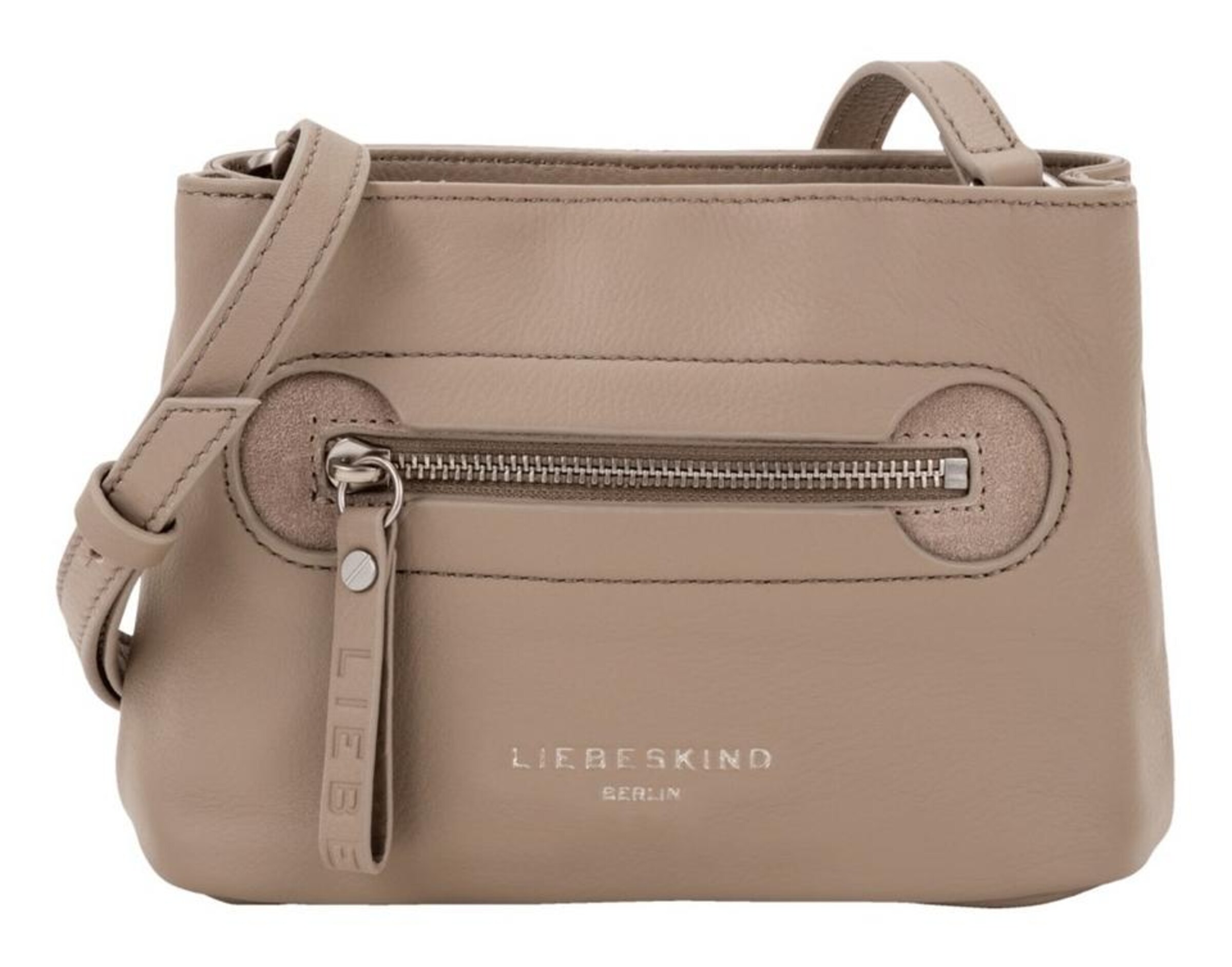 Liebeskind Berlin - Schoudertas in de kleur Lichtbeige