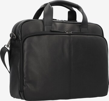 D&N Aktentasche 'Business Line' 38cm in Schwarz