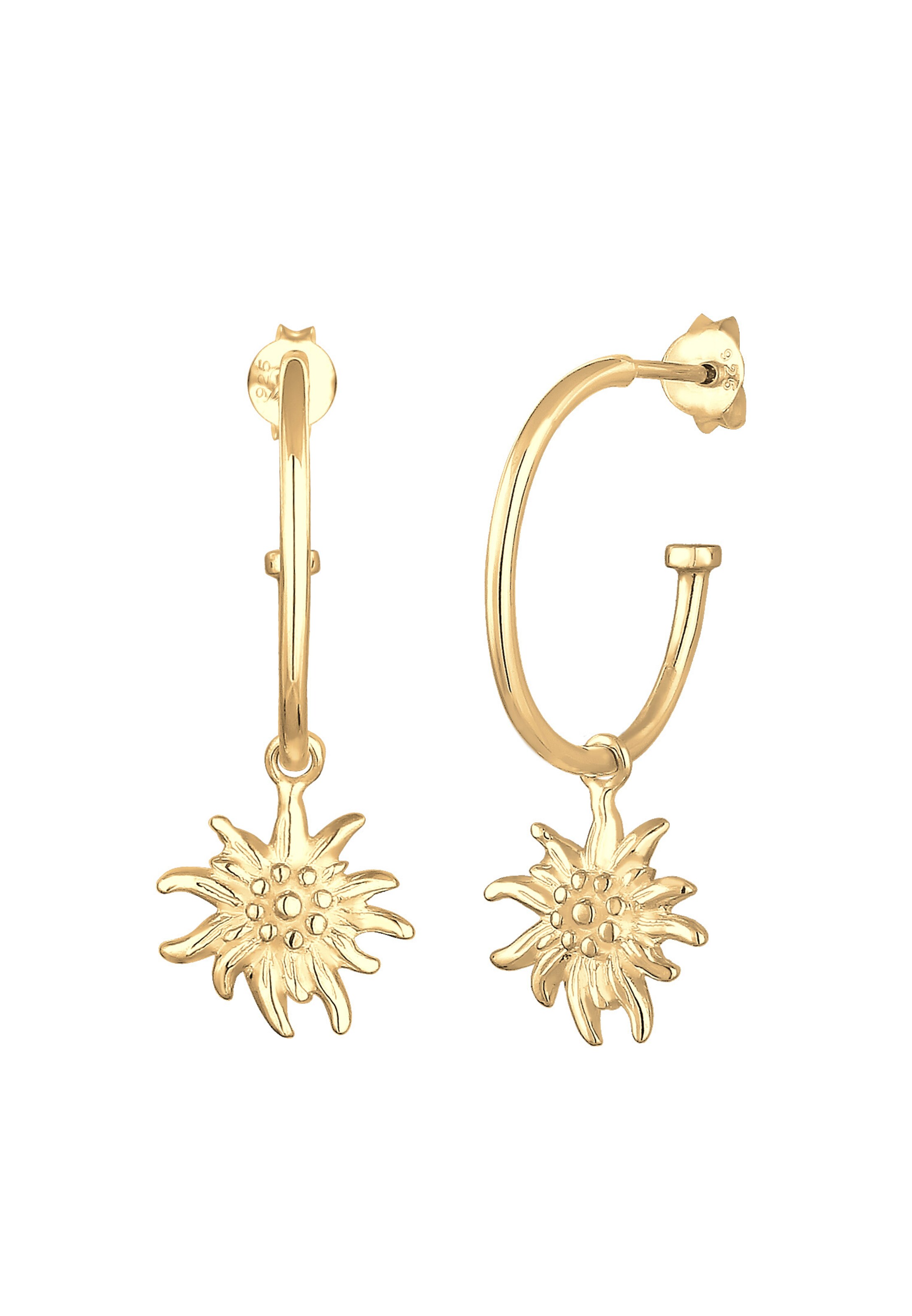 ELLI Ohrringe 'Edelweiss' in Gold