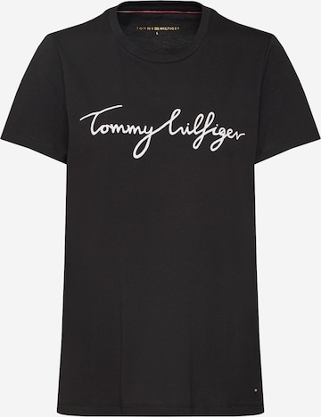 TOMMY HILFIGER Póló 'Heritage' - fekete: elől