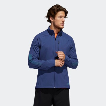 ADIDAS SPORTSWEAR Athletic Jacket 'Rise Up N Run' in Blue: front