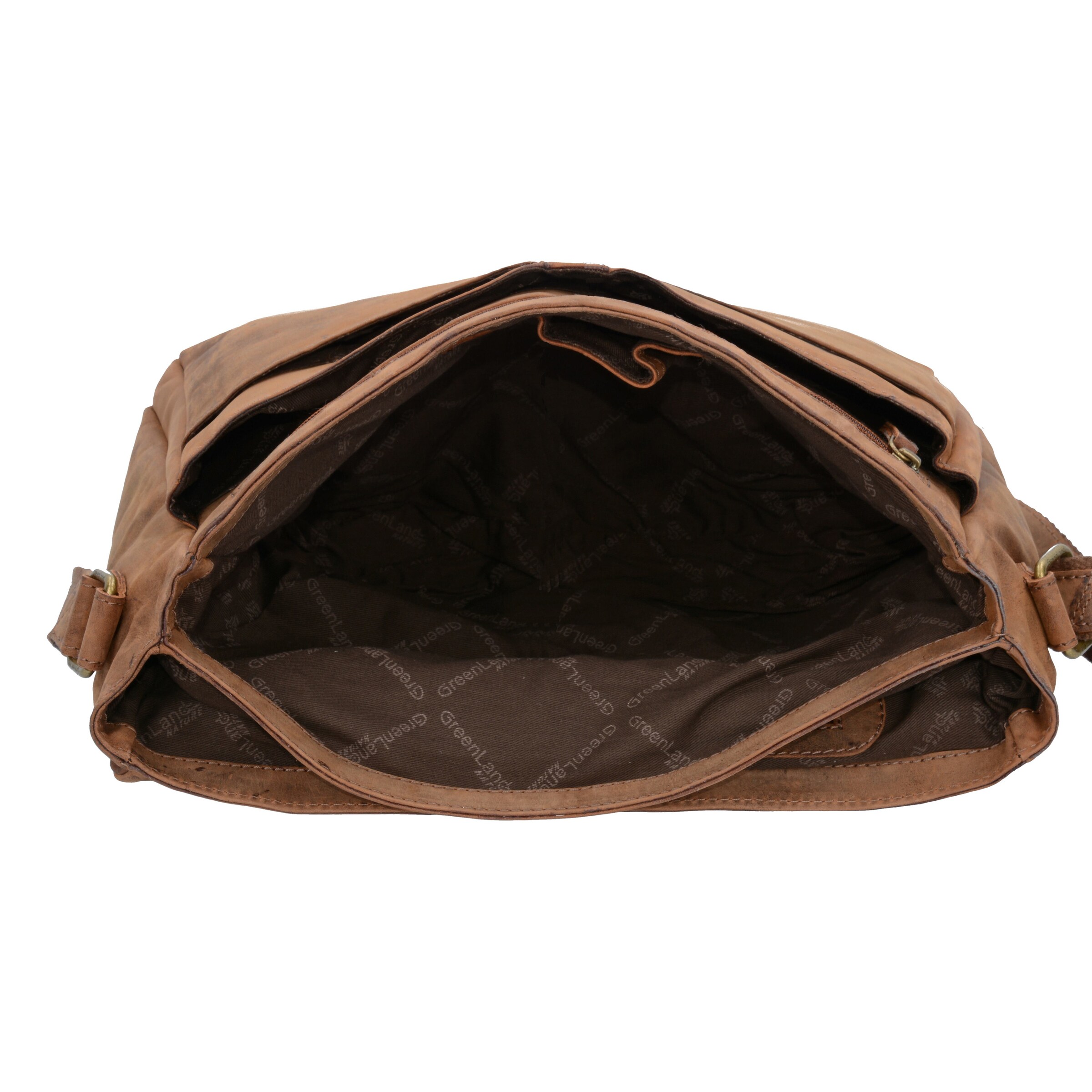 Borsa a tracolla 'Montenegro' di Greenland Nature in marrone