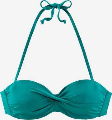 s.Oliver Balconette bra Bikini Top 'Spain' in Blue: front