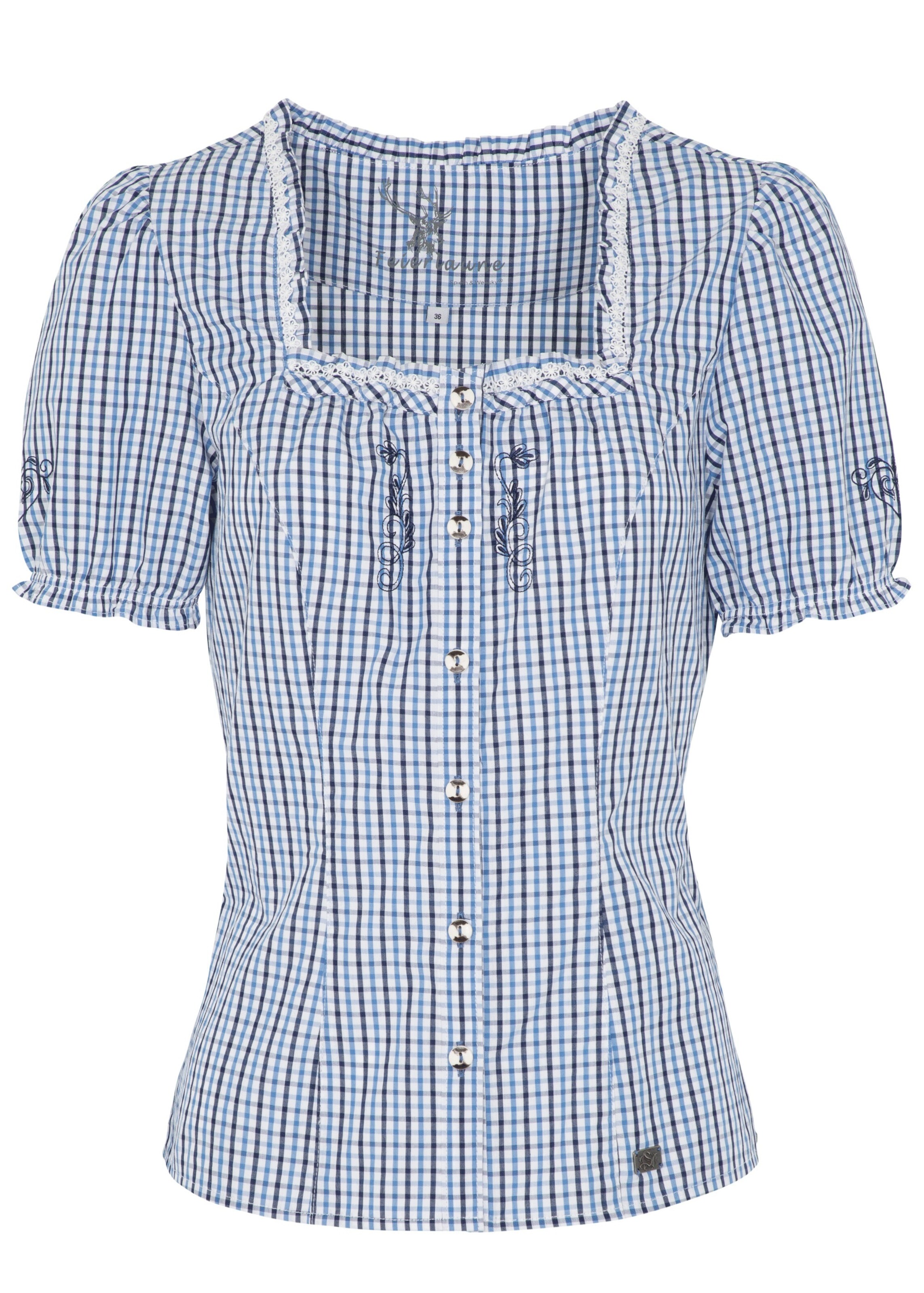 SPIETH & WENSKY - Trachtenbluse 'Kaprio' in blau