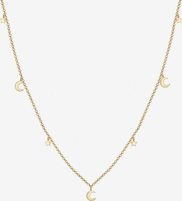 ELLI Necklace 'Halbmond, Sterne' in Gold: front