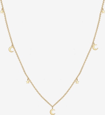 ELLI Necklace 'Halbmond, Sterne' in Gold: front