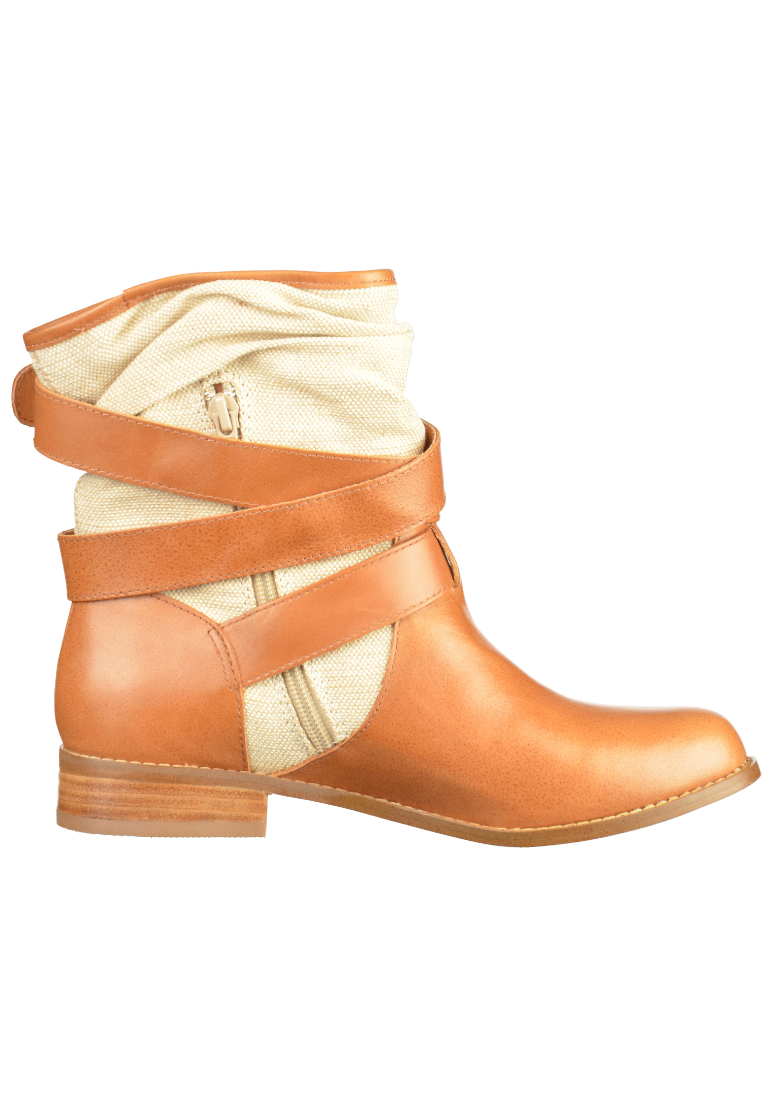 mellow yellow Stiefelette in Cognac, Cappuccino 