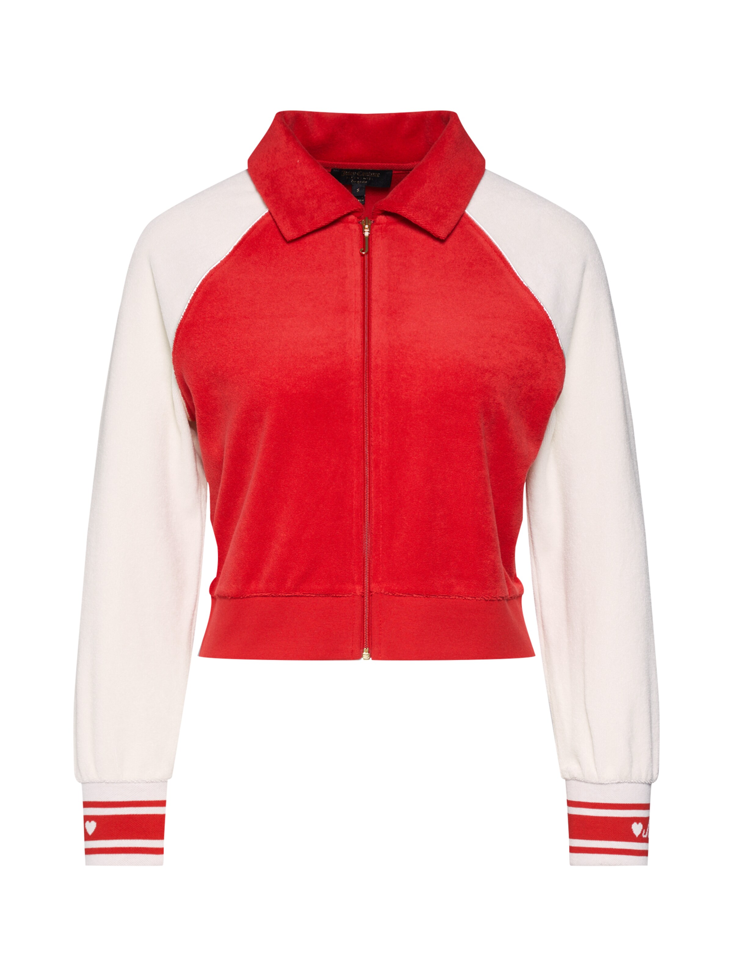 Juicy Couture Black Label - Sweatjacke 'JUICY COLORBLOCK MICREO TERRY JACKET' in rot
