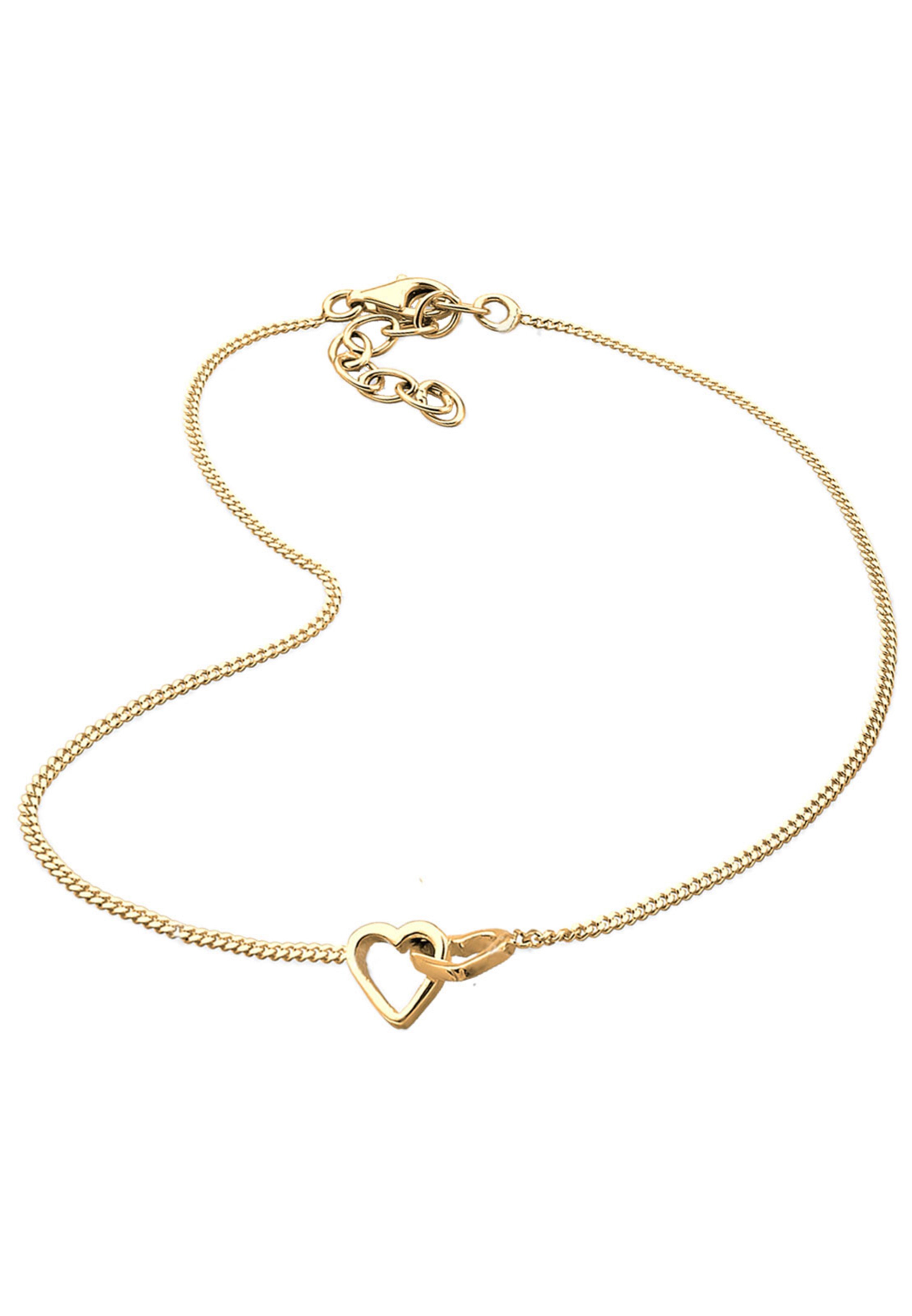 ELLI Voetsieraden 'Herz' in Goud: voorkant