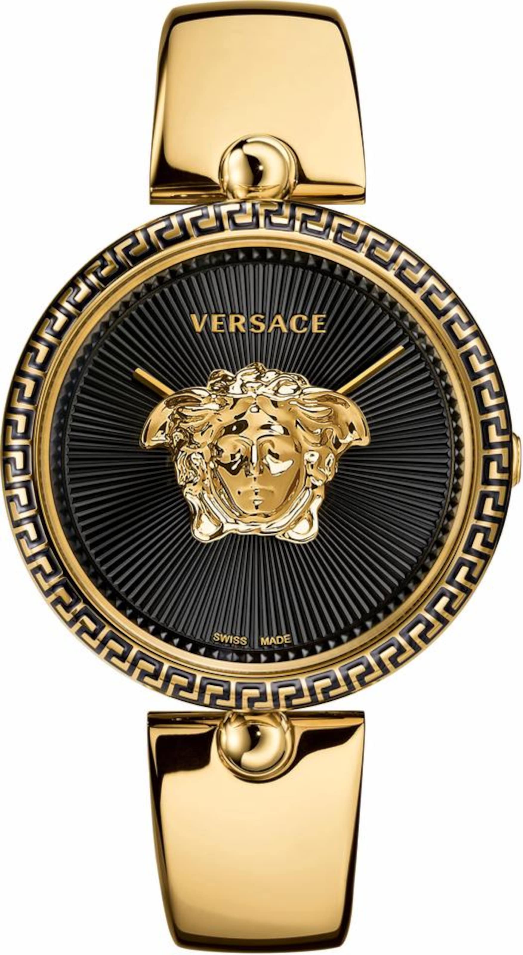 VERSACE Uhr 'Palazzo' in Gold: Vorderseite