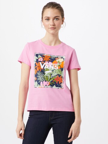 VANS Koszulka 'Boxlet' w kolorze różowy: przód