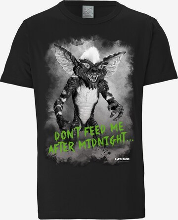LOGOSHIRT Shirt 'Gremlins - After Midnight' in Black: front