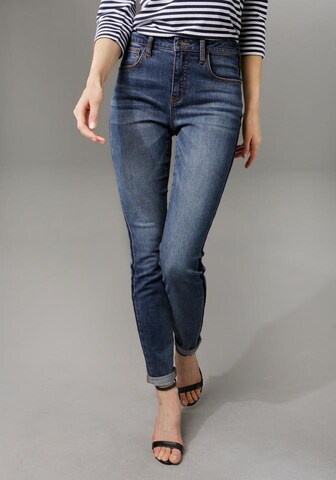 Aniston CASUAL Skinny Jeans in Blau