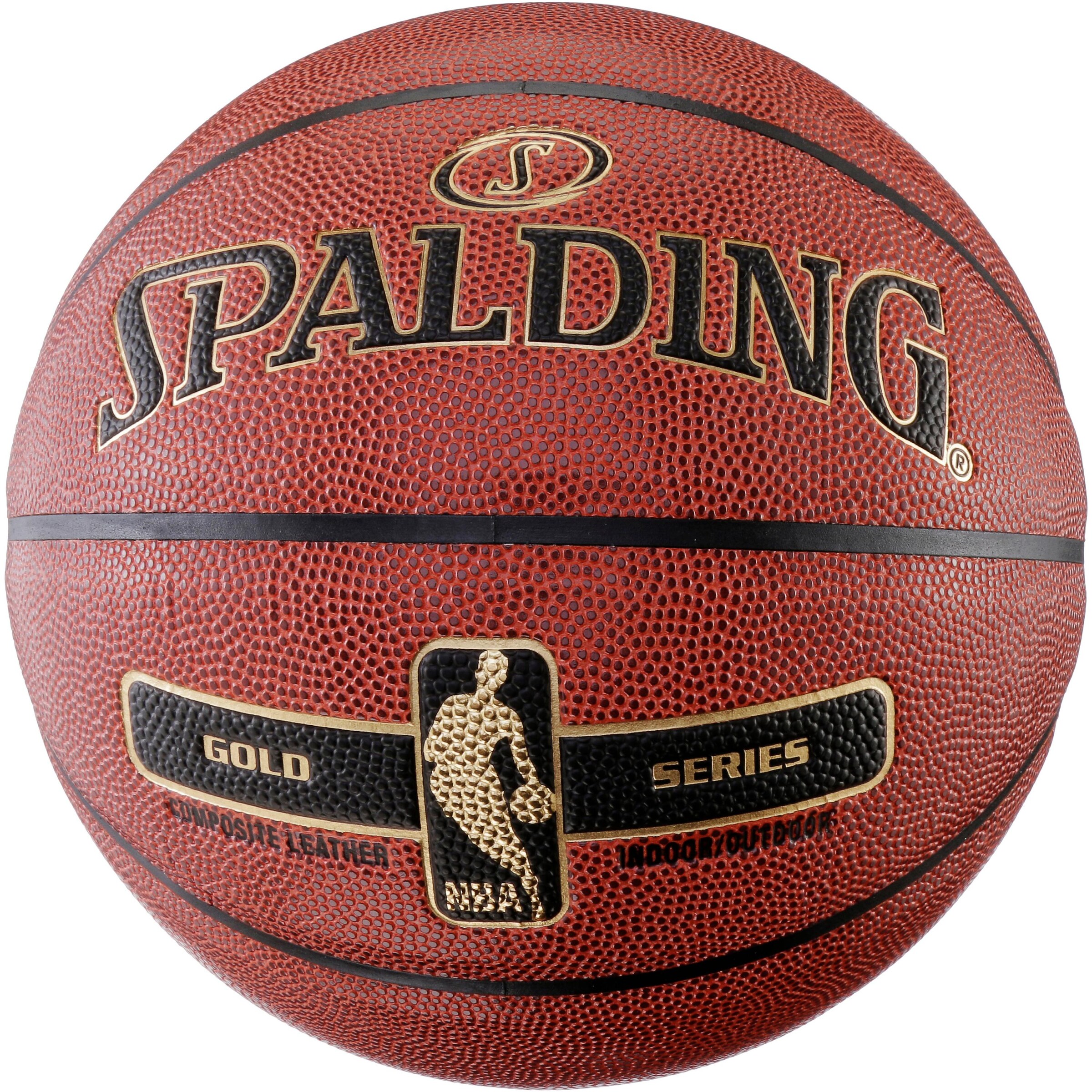 SPALDING - NBA GOLD Basketball in hellbraun