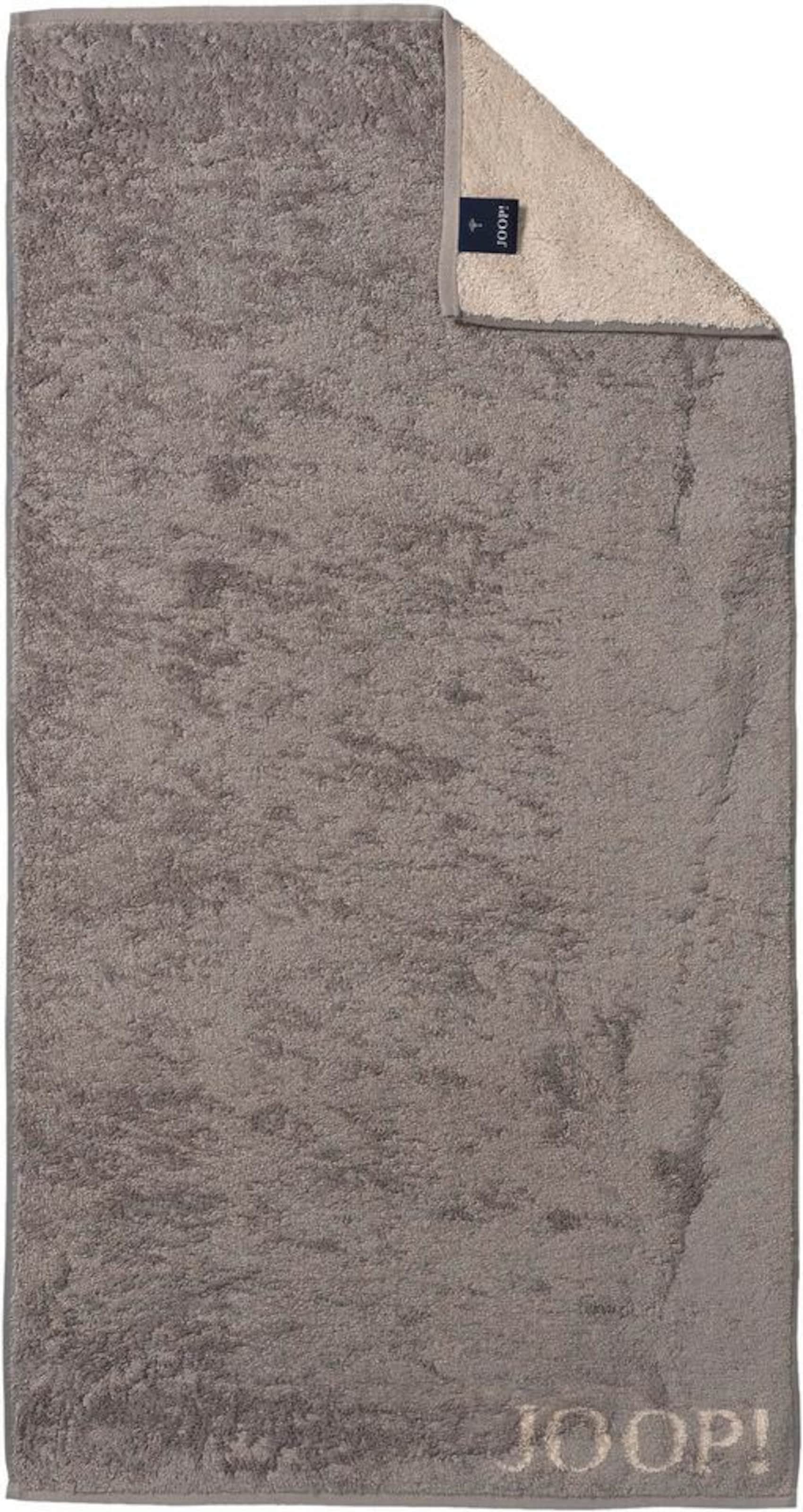 JOOP! Duschtuch 'Doubleface' in Beige: Vorderseite