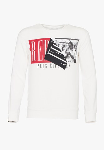 PLUS EIGHTEEN Sweatshirt in White: front