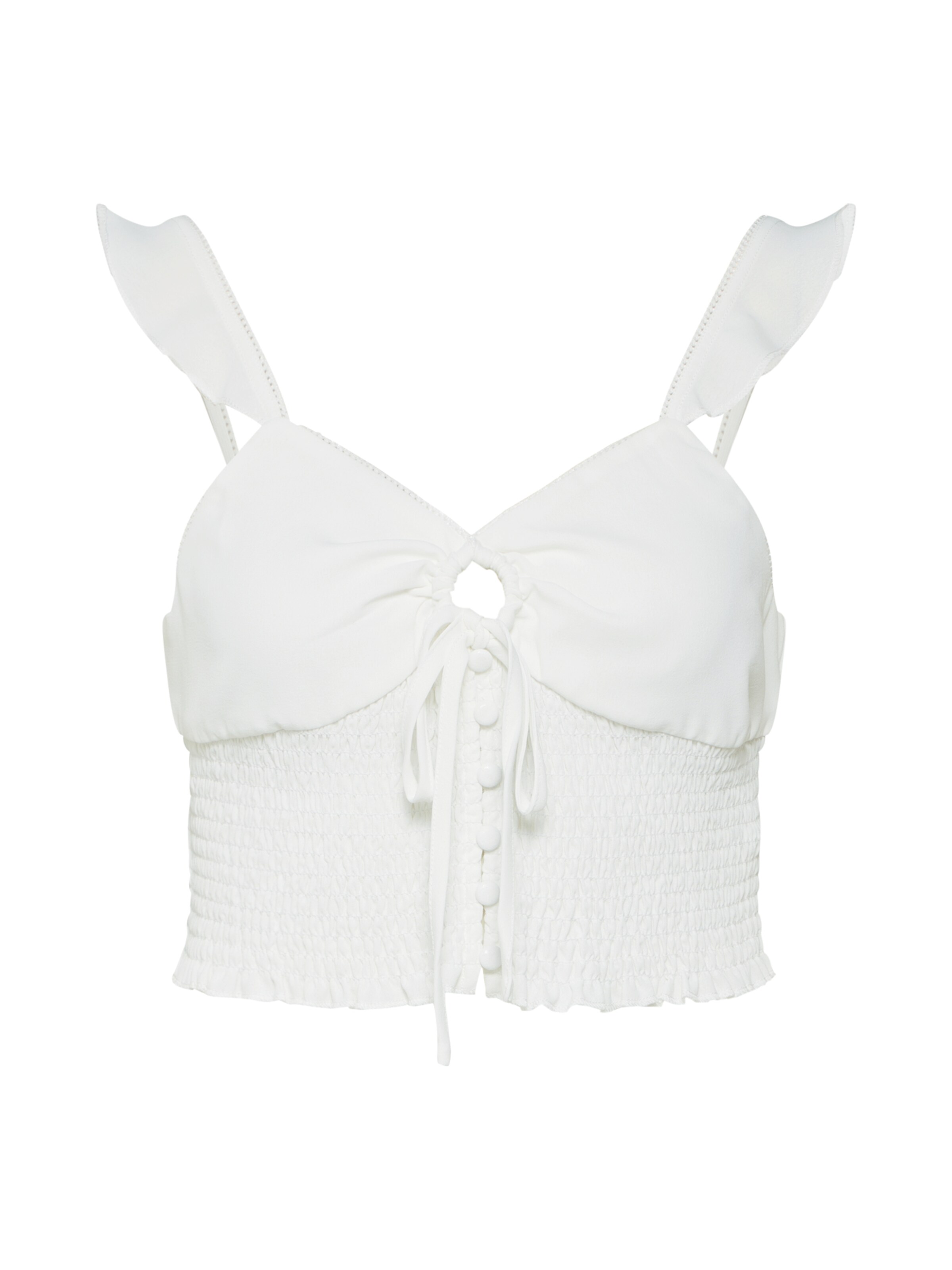 GLAMOROUS - Top in de kleur Wit