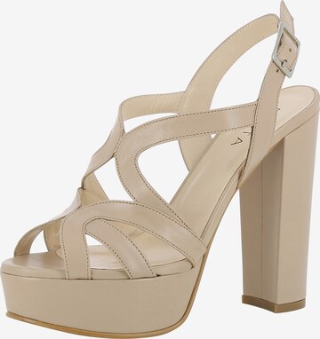 EVITA Sandalen met riem 'Lana' in Beige: voorkant