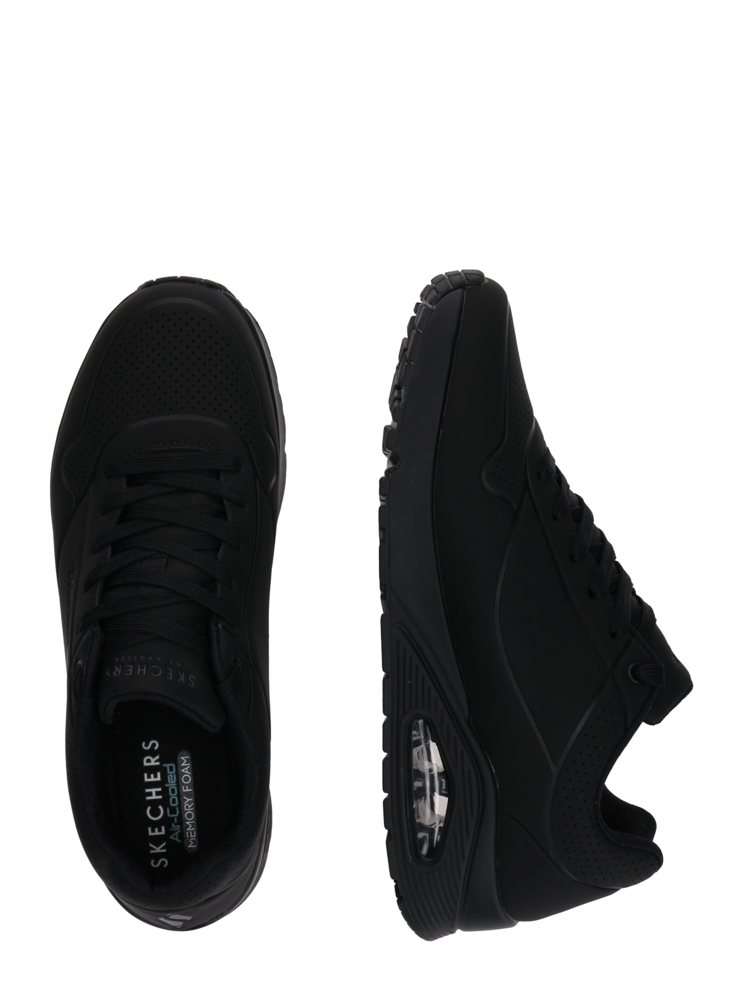 SKECHERS Низкие кроссовки 'Uno Stand On Air' в Черный: сбоку